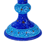 Minakari schaal op voetstuk (22 cm)